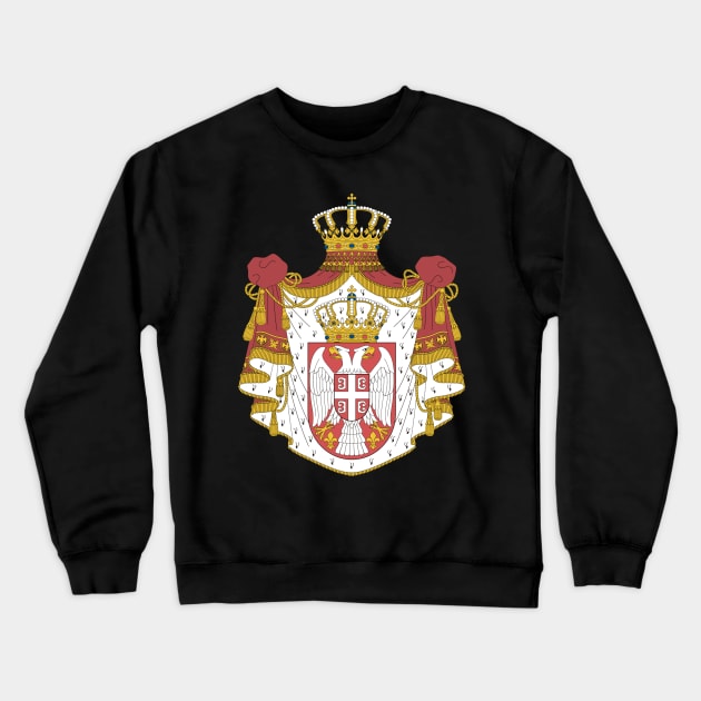 Coat of arms of Serbia Crewneck Sweatshirt by Wickedcartoons